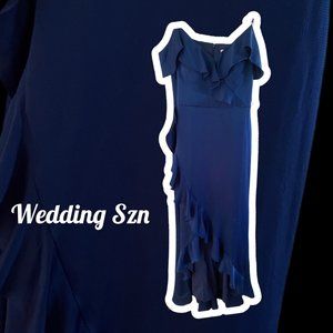 Size 4 Dark Blue Formal Dress